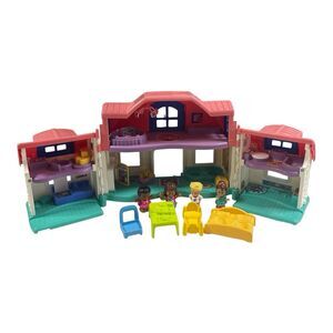 Fisher Price Little People Sweet Sounds Home Fold Out Doll House Working